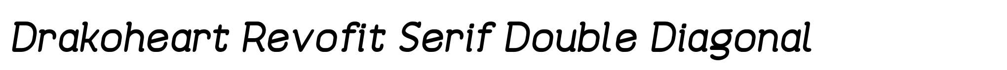 Drakoheart Revofit Serif Double Diagonal image